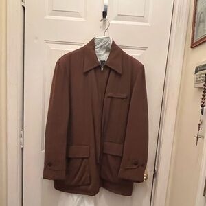 Vintage Gaberdine mens/jacket size 40-42. Style 60’s-70’s. By Hercules/Sears.